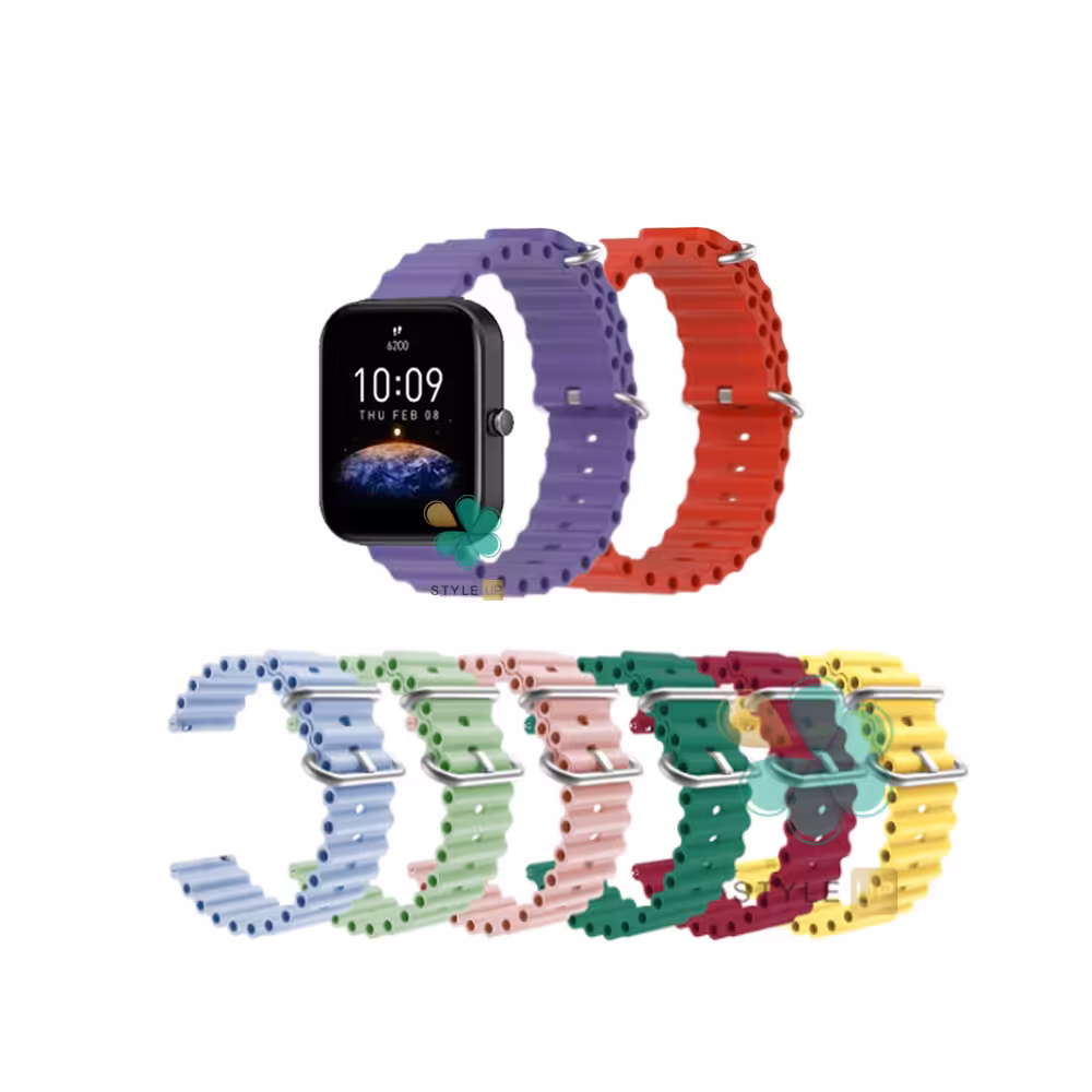 بند ساعت هوشمند شیائومی Amazfit Bip 3 Pro مدل Ocean Loop
