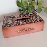 جعبه دستمال کاغذی چوبی، جادستمال، سطل و جادستمال