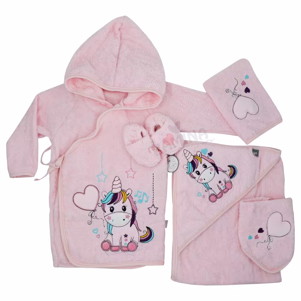 ست حوله نوزادی 5 تکه دخترانه یونیکورن مادرکر Mothercare