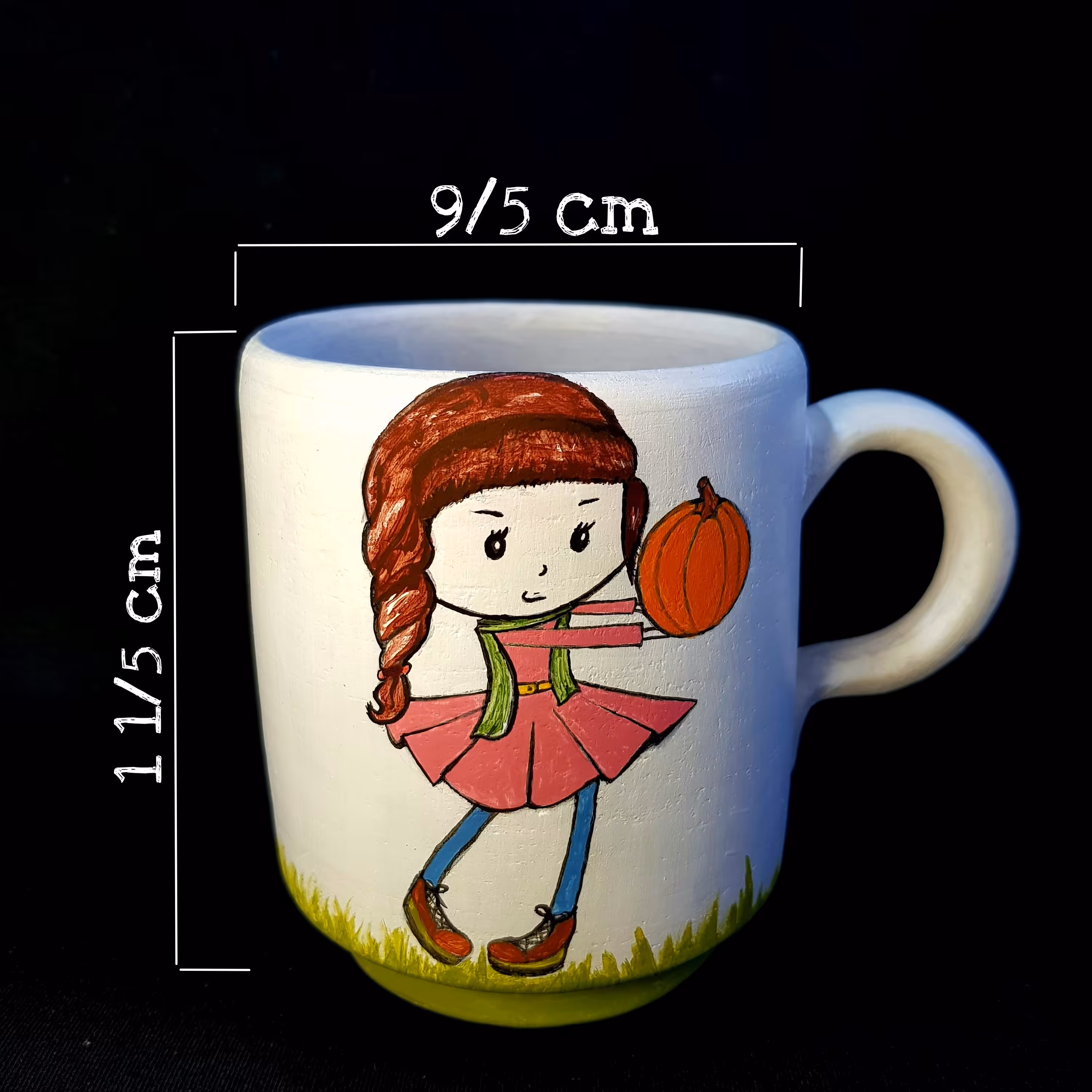 ماگ طرح دختر پاییز