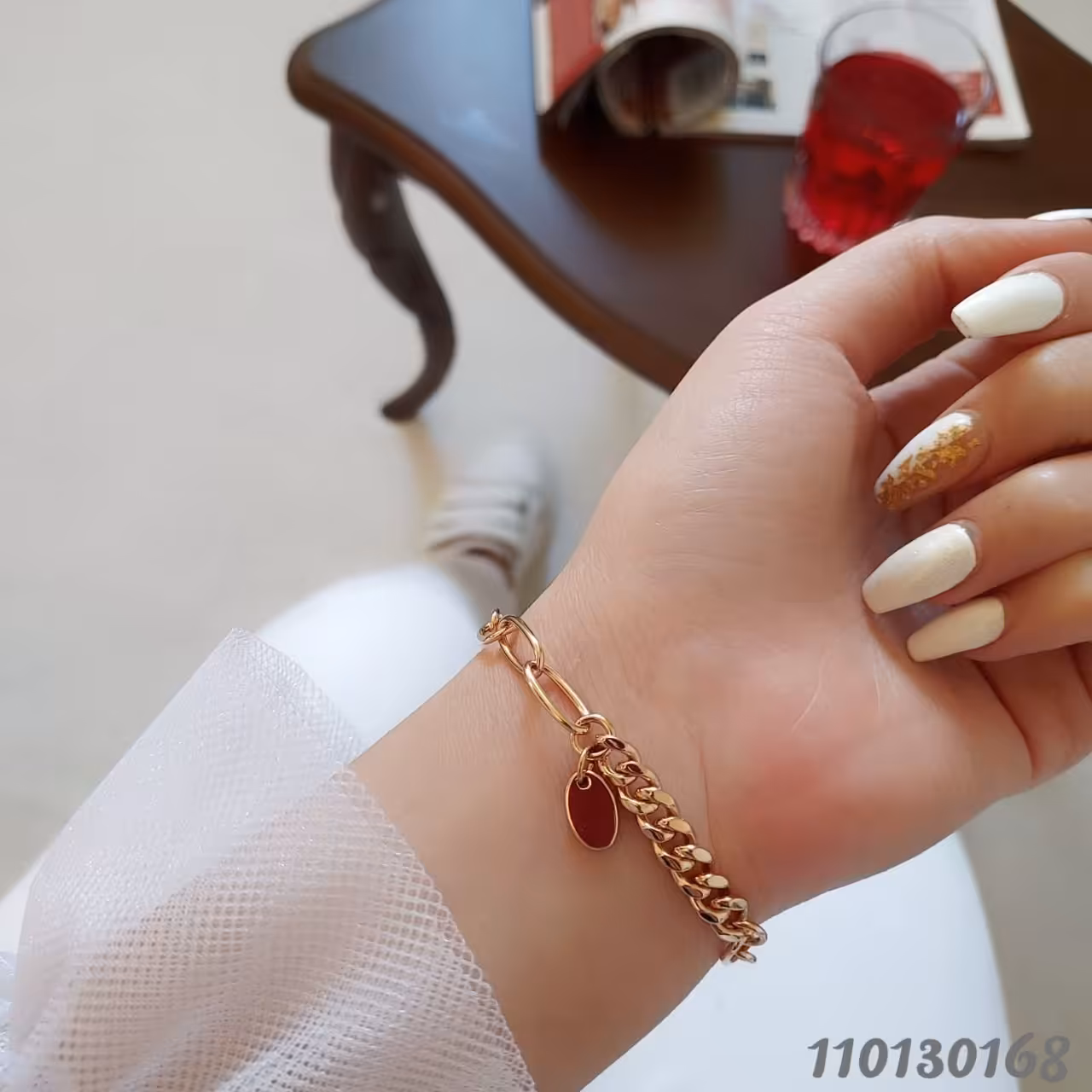 دستبند دختران.زنانه طرح طلا. جنس ژوپینگ. رنگ ثابت.آبکاری آبطلا ضدحساسیت 