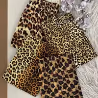 شلوار اسلش گیاهی سندبادی طرح پلنگی مارک لیدی ارسال رایگان 