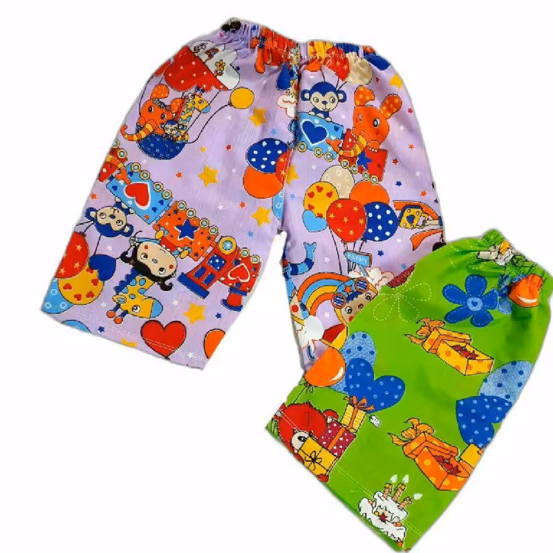 شلوارک دخترانه عروسکی شلوارک دخترانه خانگی طرح کارتنی