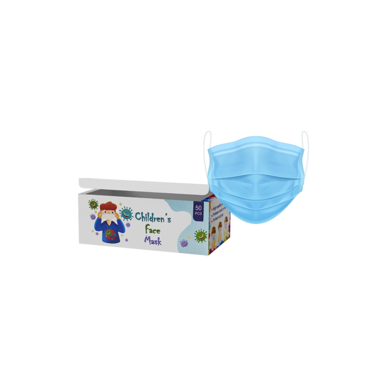 ماسک 3 لایه کودک بسته 50 عددی