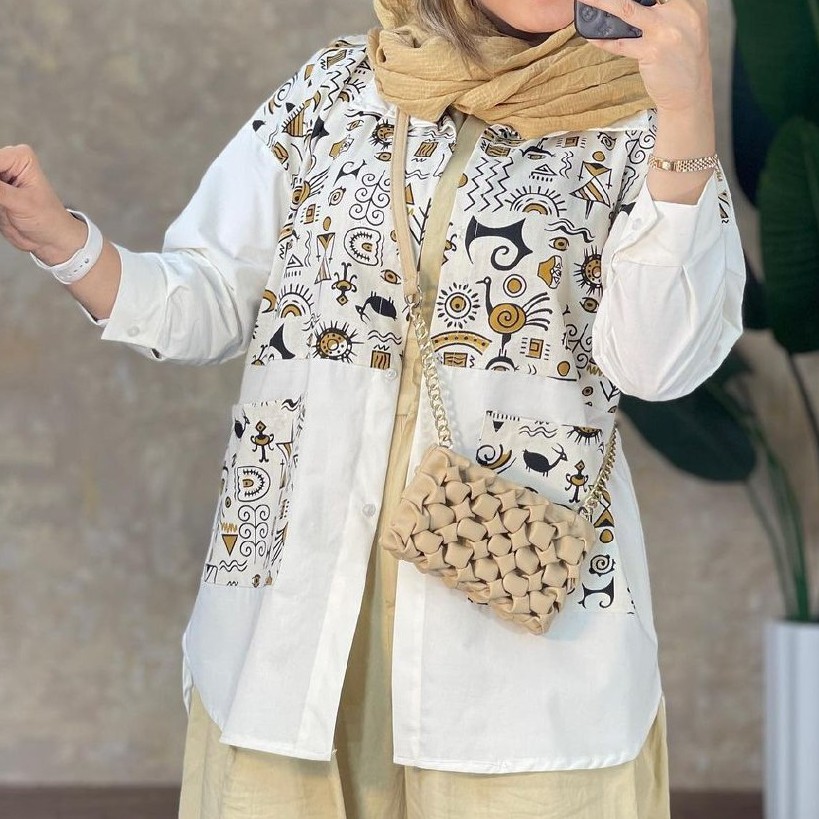 تونیک مانتویی مدل طاووس(ارسال رایگان)