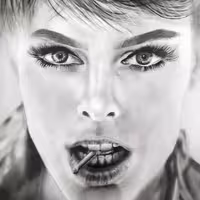  نقاشی پرتره سیاه قلم