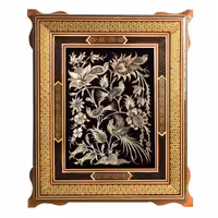 تابلو خاتم کاری و قلمزنی روی مس سایز 50در60 سانت