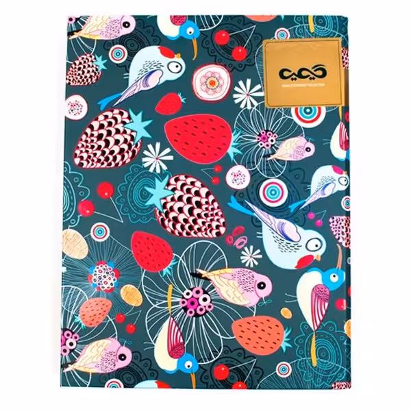 کلاسور ۱۰۰ برگ ۲۶ حلقه پرنده و میوه