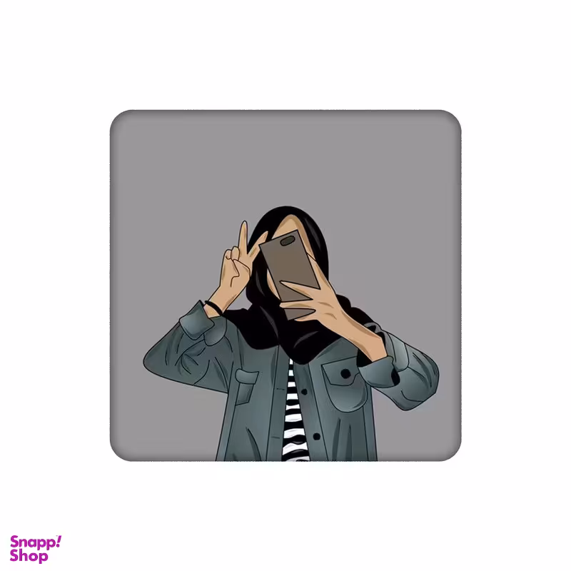 زیرلیوانی طرح سلفی با حجاب کد 1509045