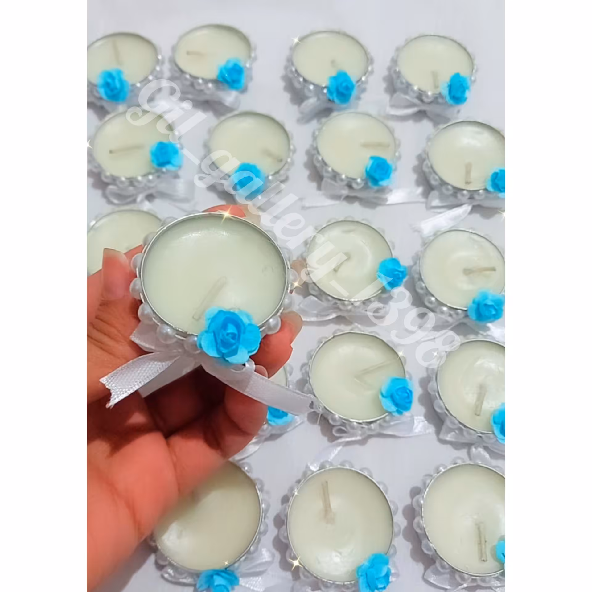 گیفت شمع عقد پک 10 عددی  در رنگ بندی 