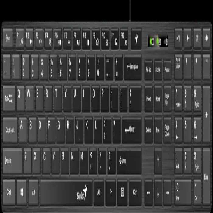 صفحه کلید باسیم جنیوس مدل SlimStar 126