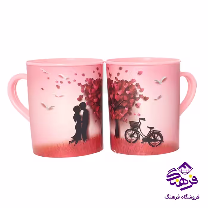ماگ جهرمي چاپدار جفتي