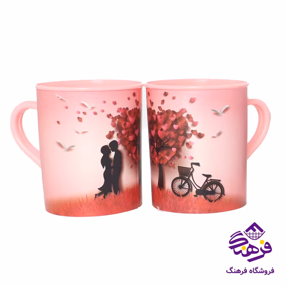 ماگ جهرمي چاپدار جفتي