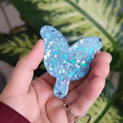 آینه دستی طرح پروانه