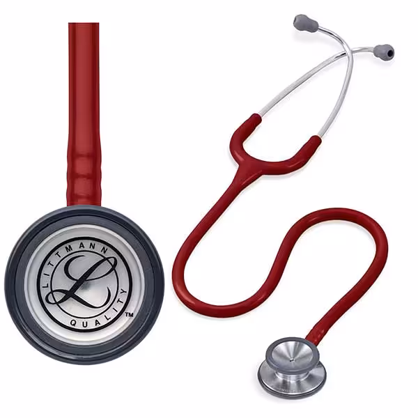 گوشی معاینه پزشکی لیتمن کلاسیک دو مدل زرشکی2211 Littmann Classic II