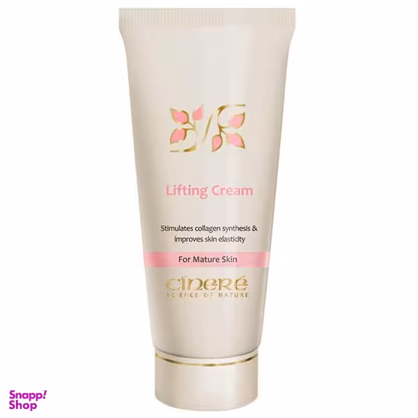 کرم سفت کننده صورت سینره (Cinere) مدل Anti sagging & anti wrinkle مناسب بالای 40 سال حجم 40 میلی‌‌ لیتر