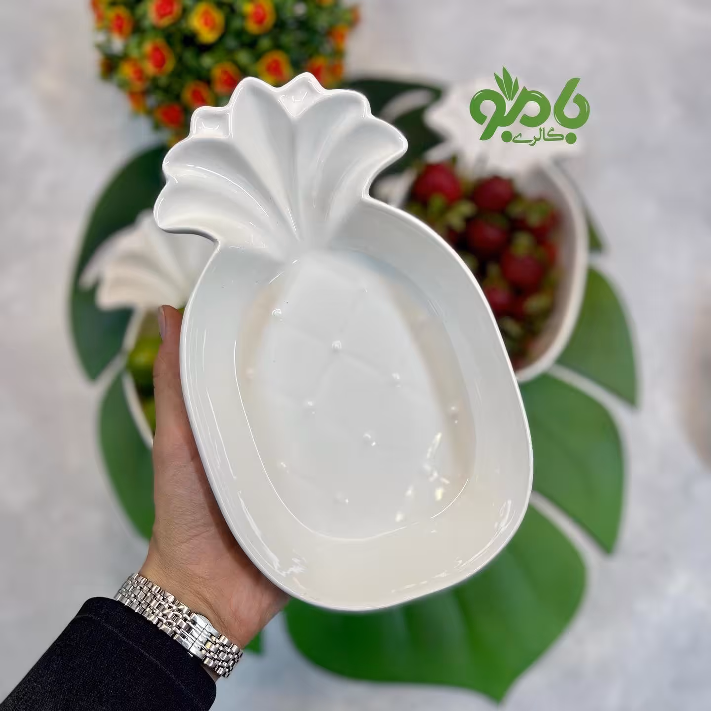 کاسه سرامیکی آناناس گود