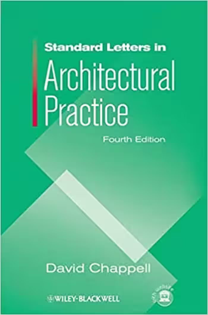 󾕇 دانلود کتاب Standard Letters In Architectural Practice, 4th ed, 2008 - دانلود کتاب های دانشگاهی