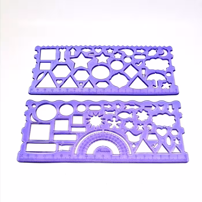 شابلون ژله ای 2 تایی اشکال هندسی(نشکن)