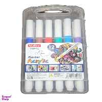 ماژیک آکرلیک یولین مدل Y012 مجموعه 12 عددی