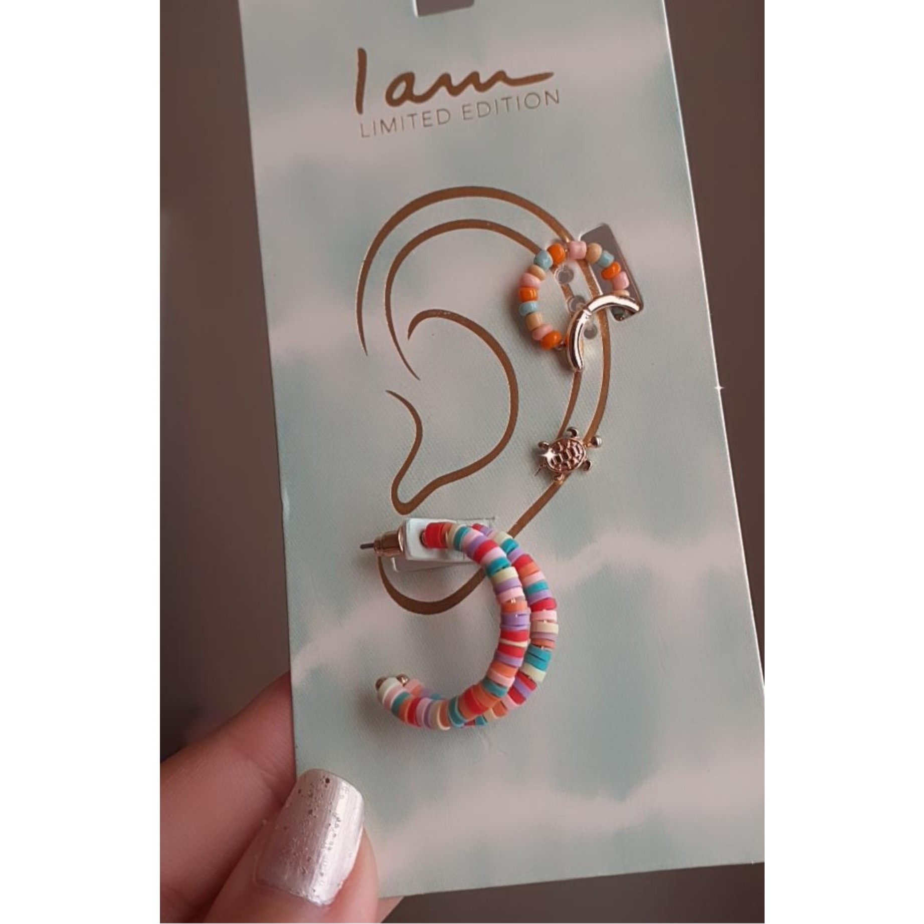 پک گوشواره همراه 2 تا ایرکاف فیک ( سوراخ گوش نمیخاد )