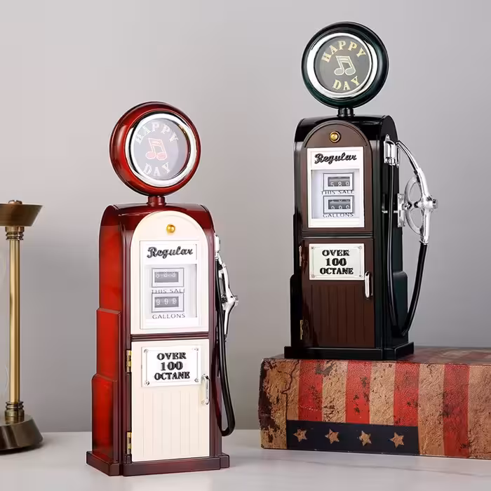 جعبه موزیکال پمپ بنزین مدل کوکی 