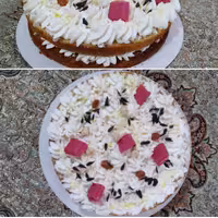 سابله کیک وانیلی