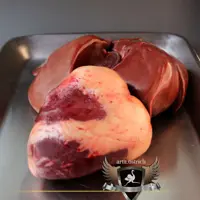 دل و جگر شترمرغ ارگانیک با طبع گرم 1 کیلو گرمی