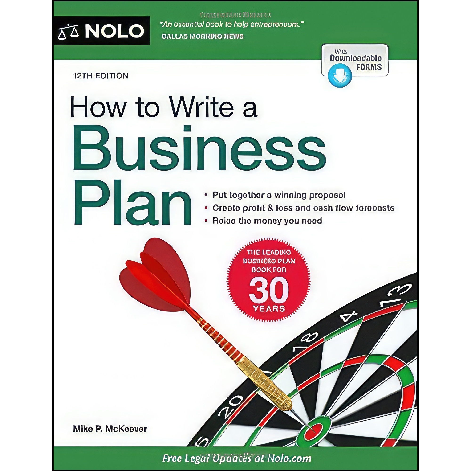 کتاب زبان اصلی How to Write a Business Plan اثر Mike McKeever انتشارات NOLO