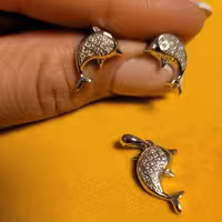 نیم ست جواهر نقره  925              