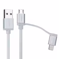 کابل تبدیل USB به microUSB/لایتنینگ یوگرین مدل 20749 طول 1.5 متر