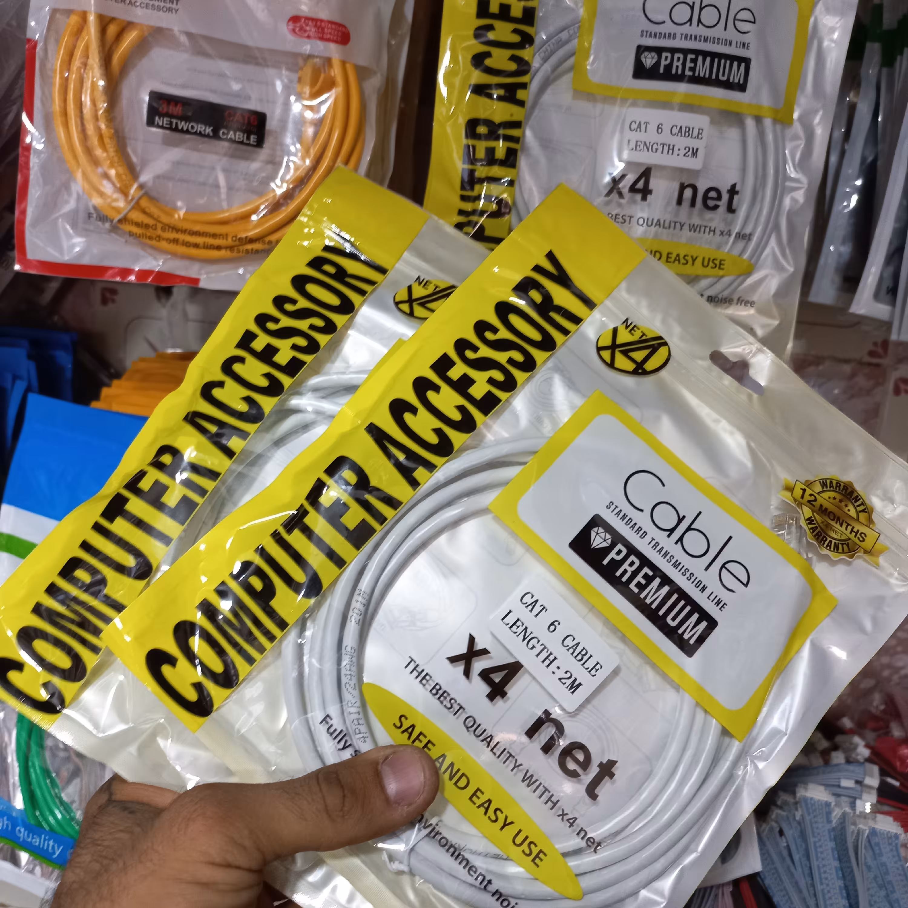 کابل لن(کابل شبکه) دو متری مدل Cat6 کیفیت تاپ