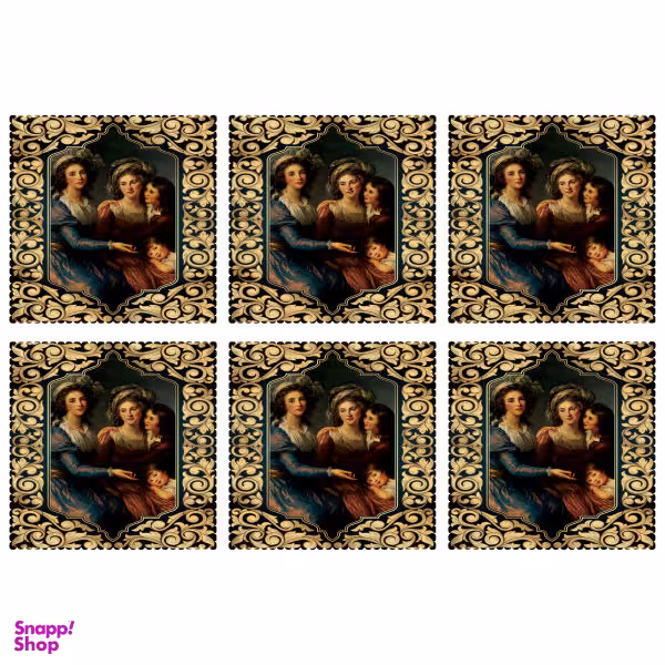 زیربشقابی مدل U1-42152 بسته 6 عددی