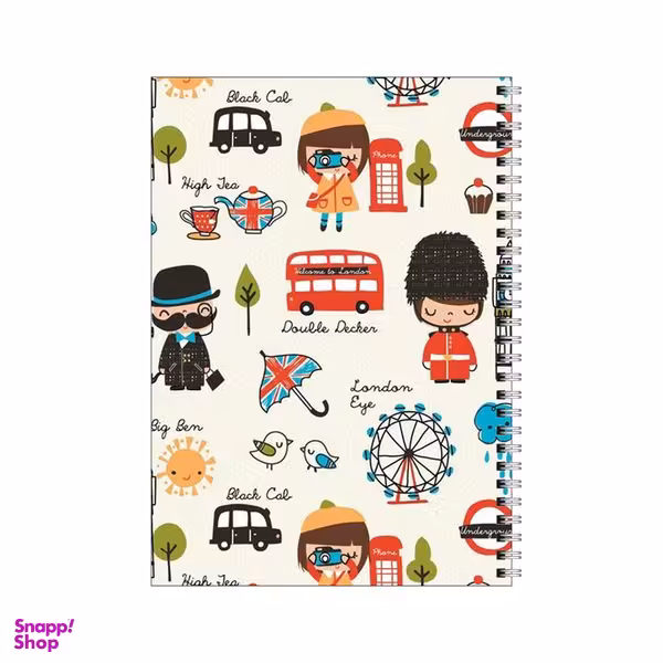 دفتر مشق 50 برگ بامبیلیپ طرح پترن لندن و عکاس کد 6342266