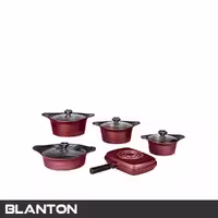 سرویس قابلمه 10 پارچه بلانتون مدل BFA-GC1101 عنابی