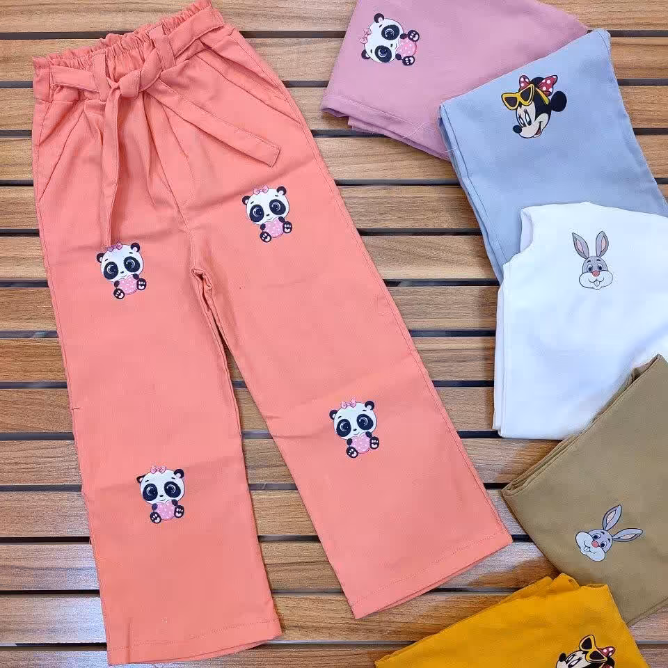 شلوار بگ رنگی دخترانه موجود در قد 80 و رنگ صورتی