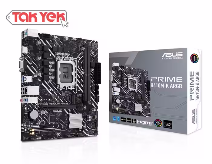 مادربرد ایسوس پرایمPRIME H610M-K LGA1700 ARGB DDR5