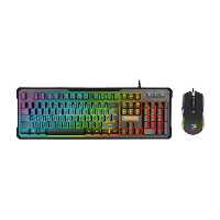 کیبورد و موس مخصوص بازی گرین مدل GKM605 RGB