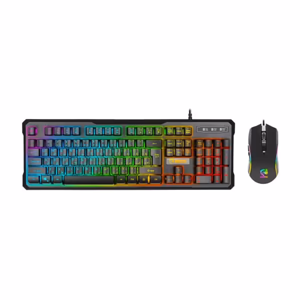 کیبورد و موس مخصوص بازی گرین مدل GKM605 RGB