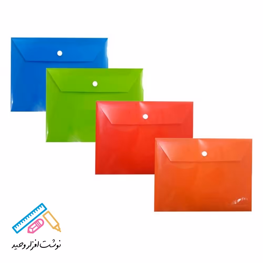 پوشه دکمه دار  A5 در رنگ های مختلف و کیفیت خوب