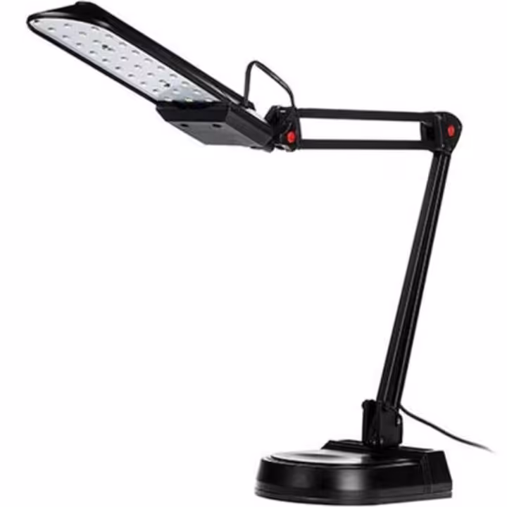 چراغ مطالعه ال ای دی نور مخلوط وزن 1200 گرم رنگ مشکی ارتفاع 80 سانت