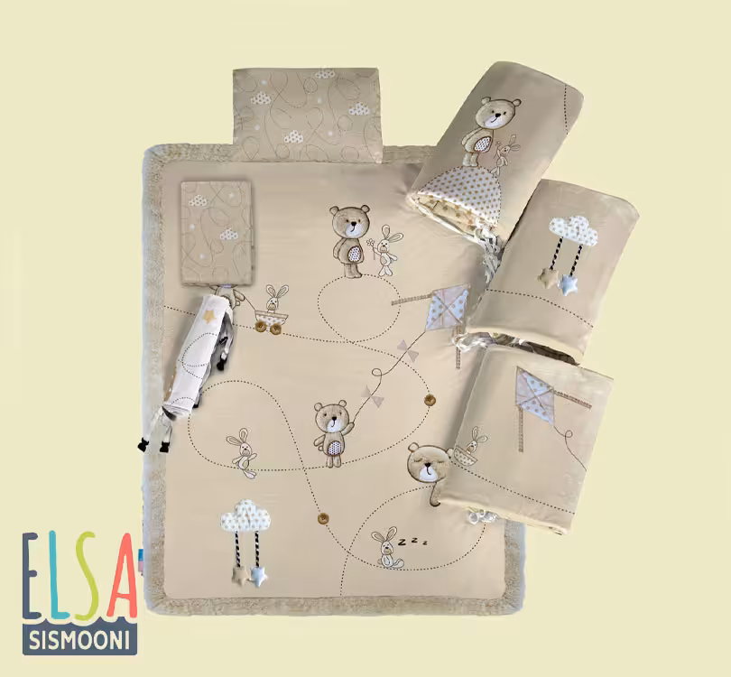 سرویس خواب 7تیکه Bear&amp;Kite رزبرن roseborn
