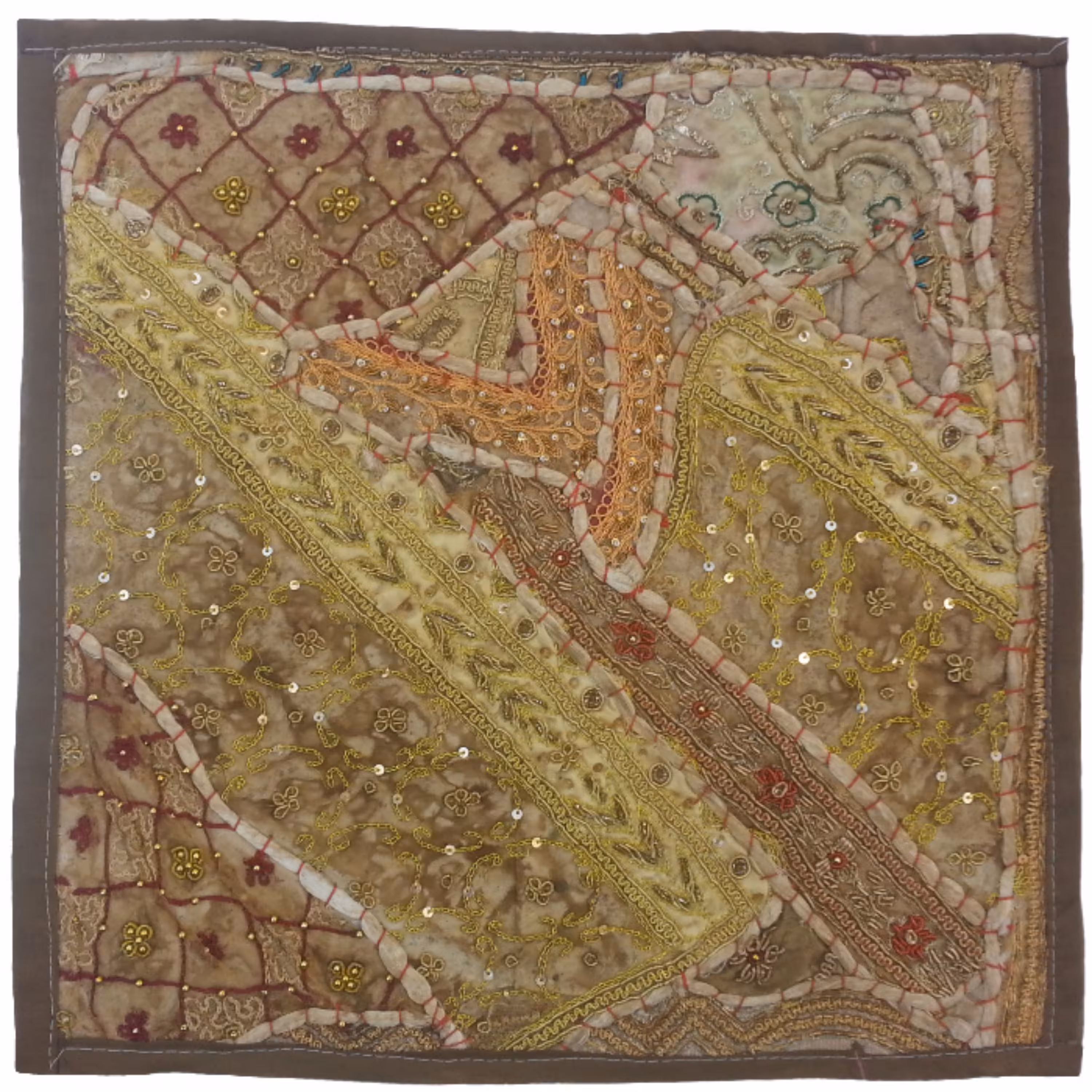 وسط میزی کوچک عسلی سرمه دوزی پرکار کد QUSERPOR3