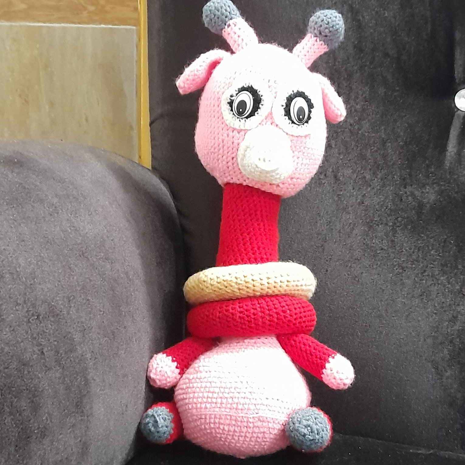 عروسک بافتنی_حلقه هوش زرافه