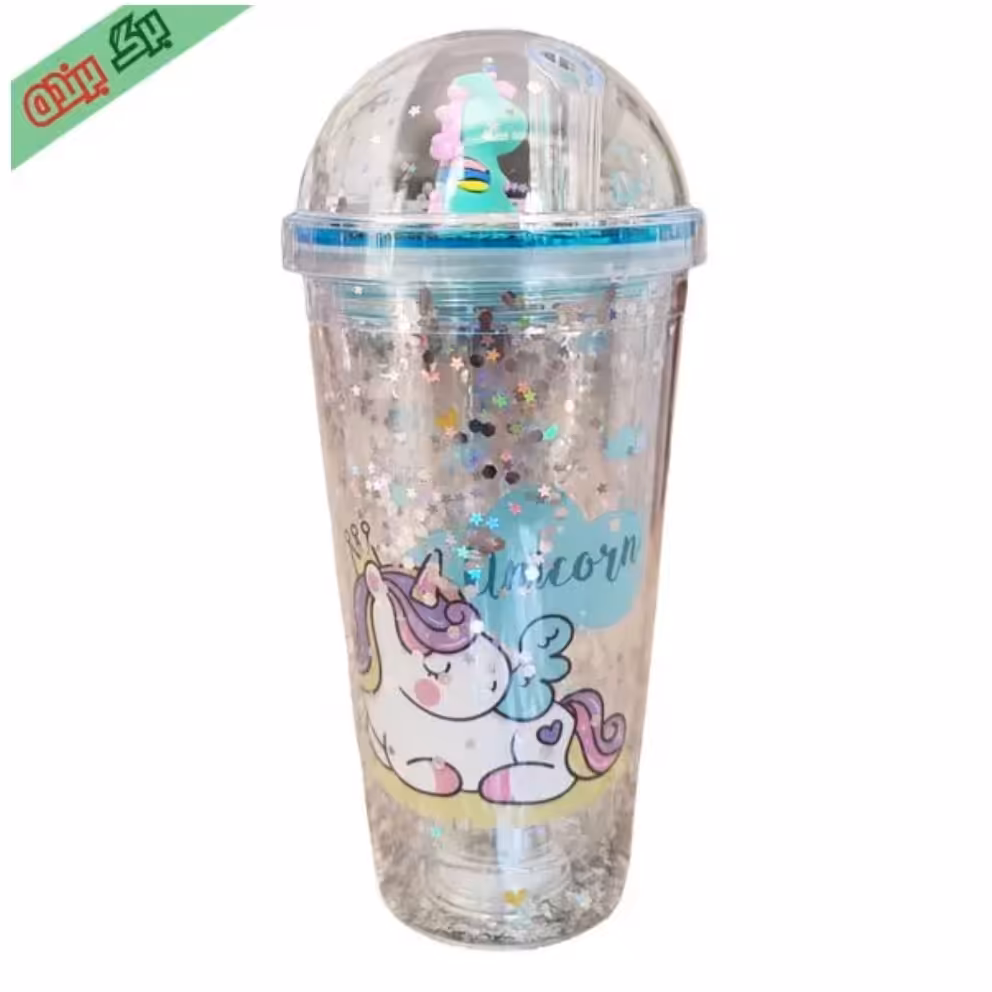 ماگ اسموتی  چراغدار طرح یونیکورن اسب تک شاخ 