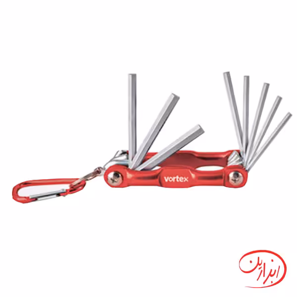مجموعه آلن 8 عددي چاقویی شش گوش پلاس ورتکس