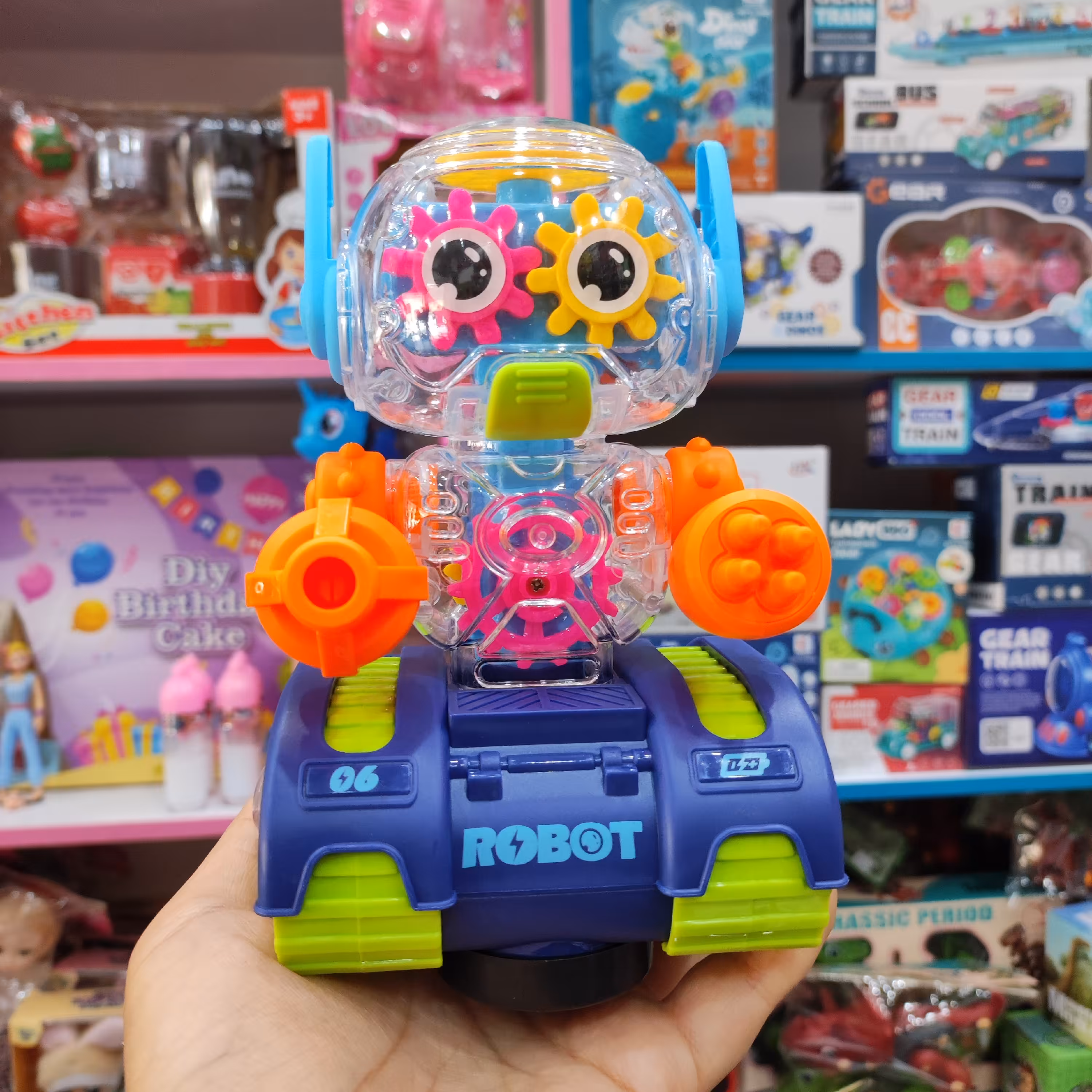 اسباب بازی ربات چرخ دنده ای حرکتی موزیکال قبل از ثبت موجودی بگیرید 