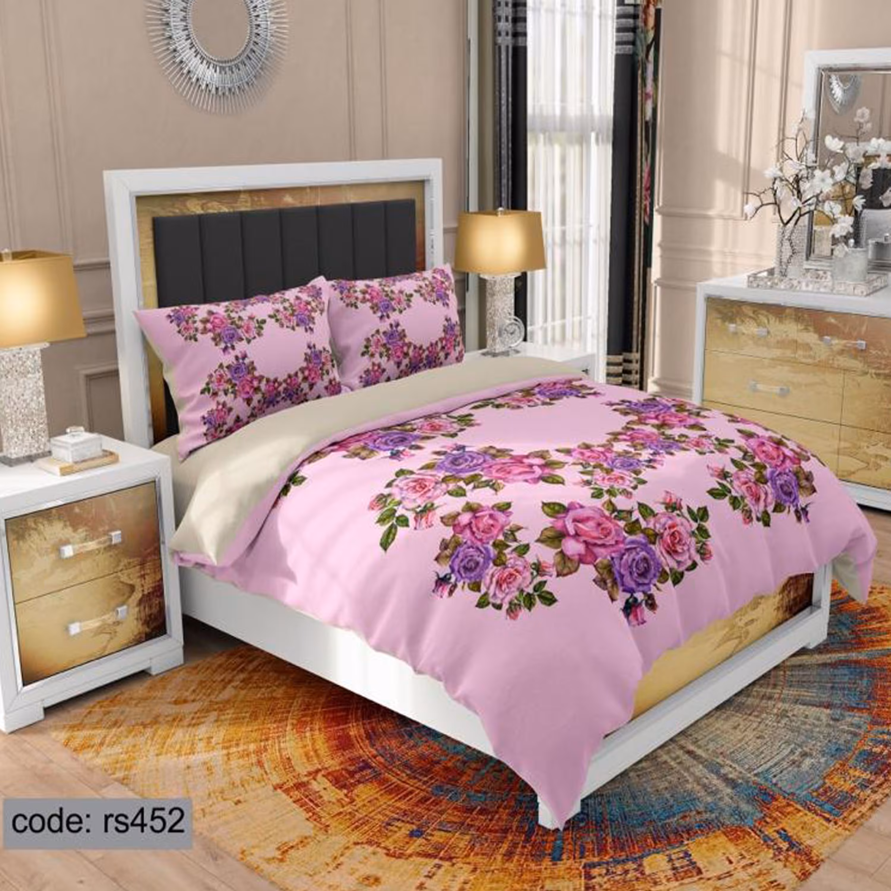 سرویس روتختی 1 نفره تنسل چاپی برندترک لند (Turk Land)  کد rs 452