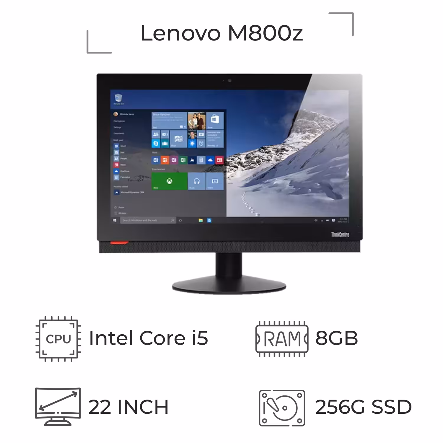آل این وان استوک لنوو 22 اینچ مدل ThinkCentre M800Z