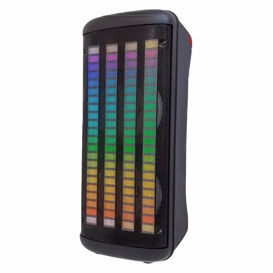 اسپیکر بلوتوثی قابل حمل چمدانی مدل kts1760 اورجینال 8x2 اینچ رقص نور دار 